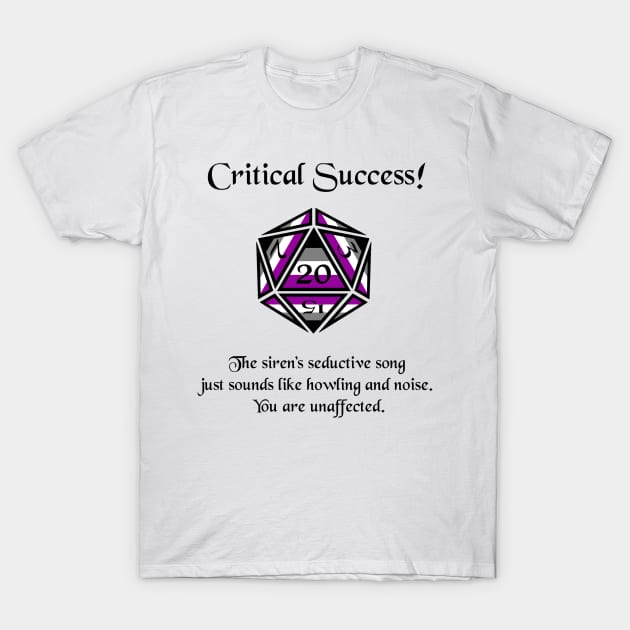 Asexual Pride Critical Success T-Shirt by DiamondsandPhoenixFire